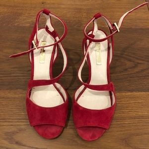 Red size 6 heels